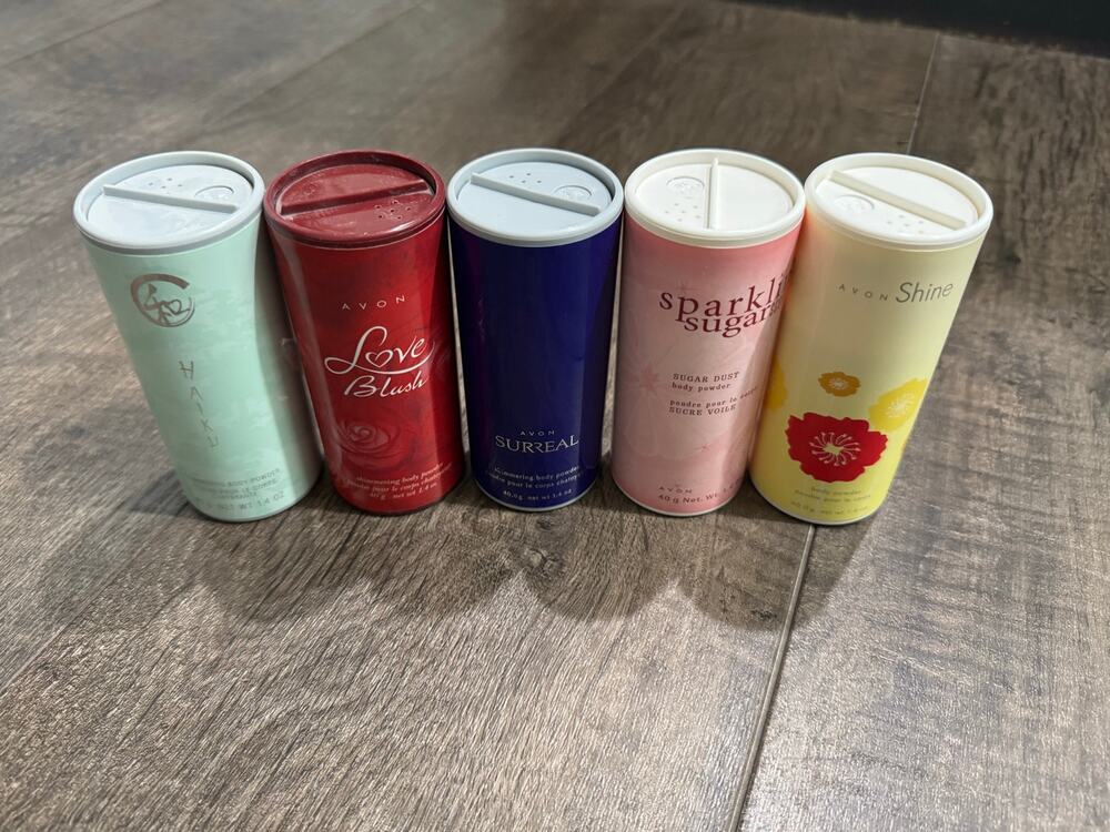 AVON lot of 5 Body Powders NEW * Discontinued